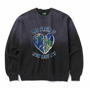 NEW PARKS PROJECT unisex - you break it crew sweater in black